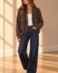 Chocolate Jana Cardigan