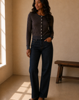Brown & Navy Carolina Sweater