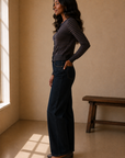 Brown & Navy Carolina Sweater