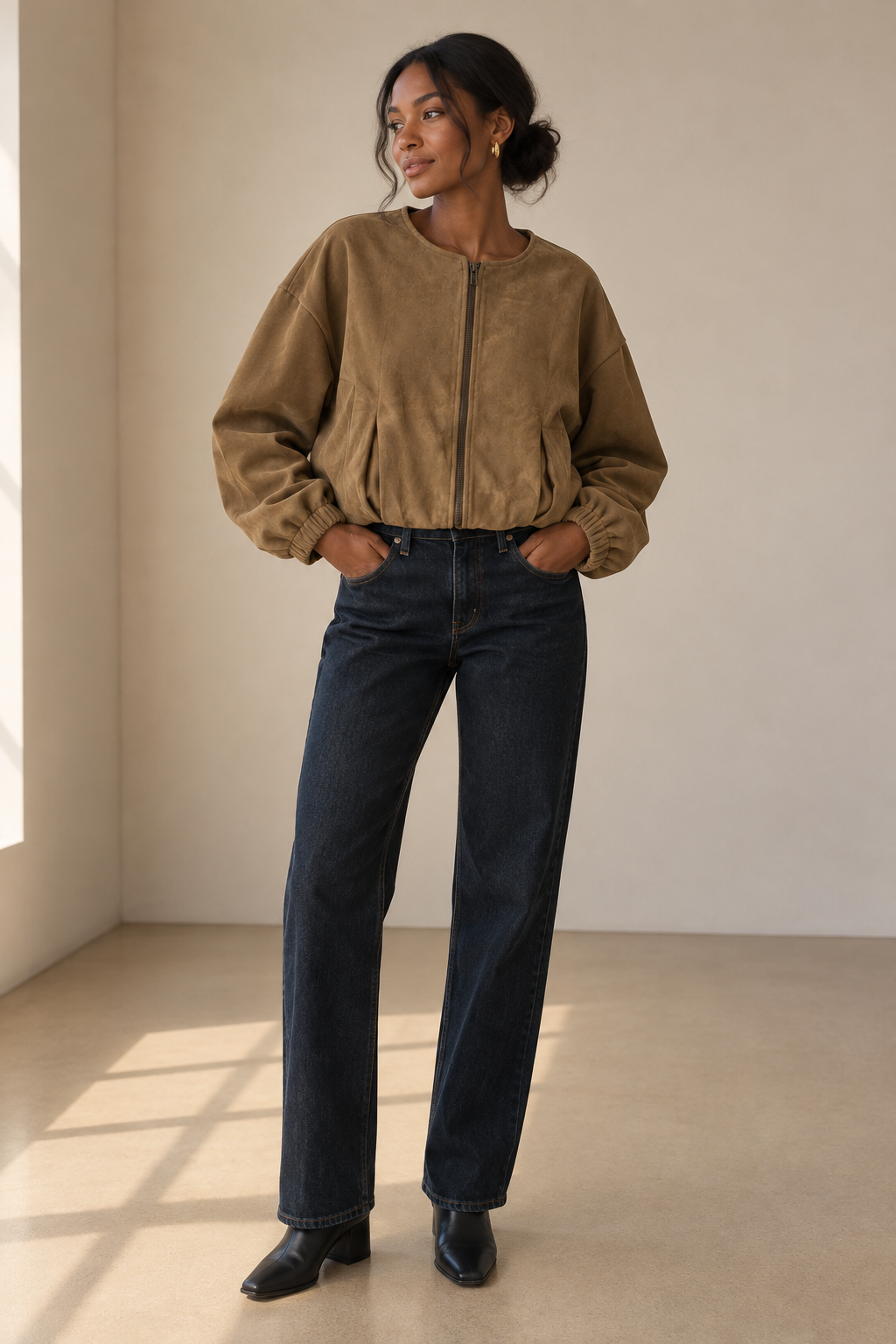 Ash Mocha Suede Jacket