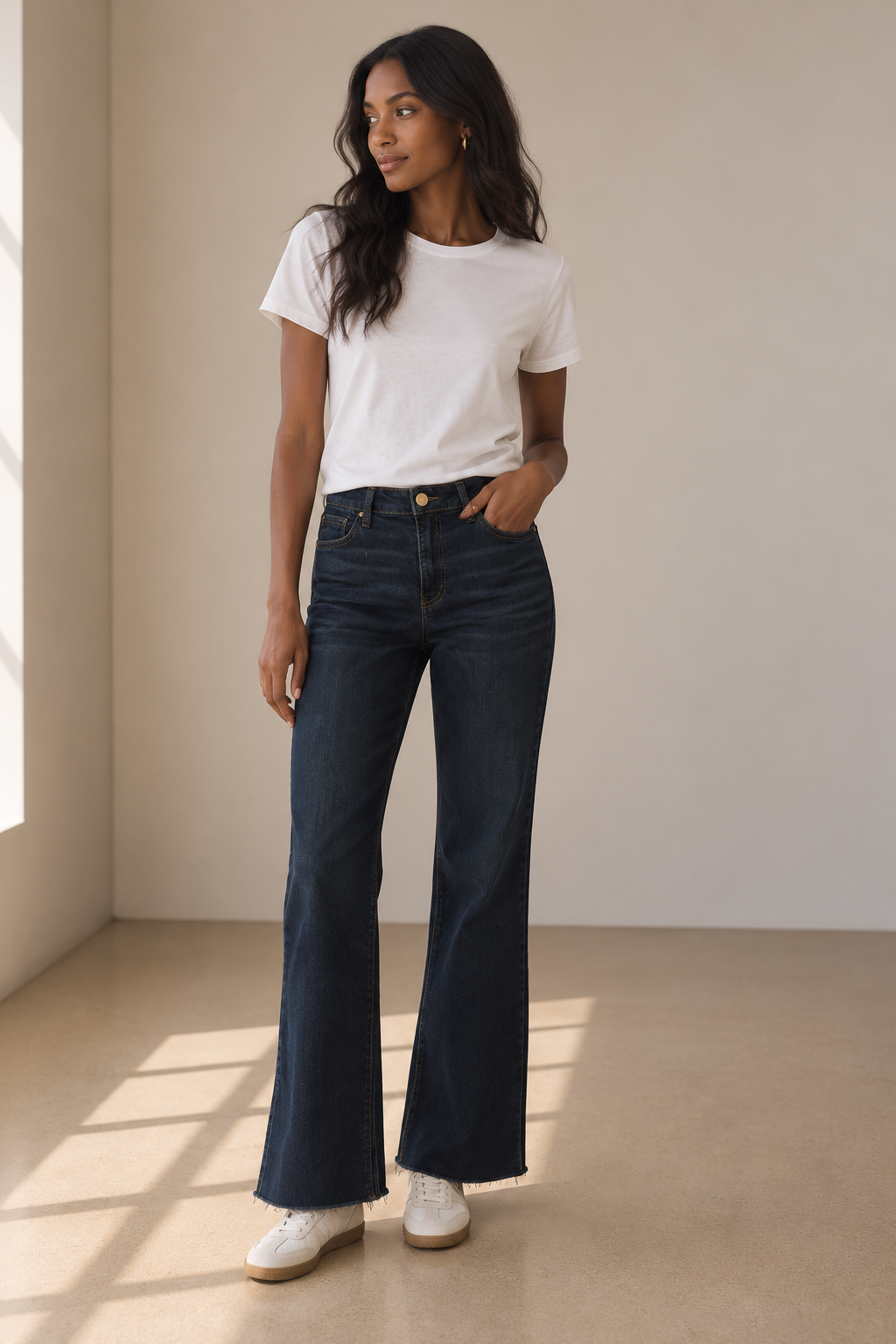 Base Wash Ava High Rise Flare