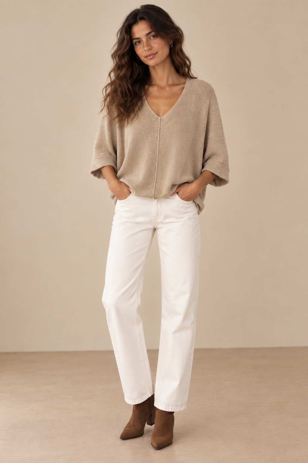 Oatmeal Alyssa  Sweater