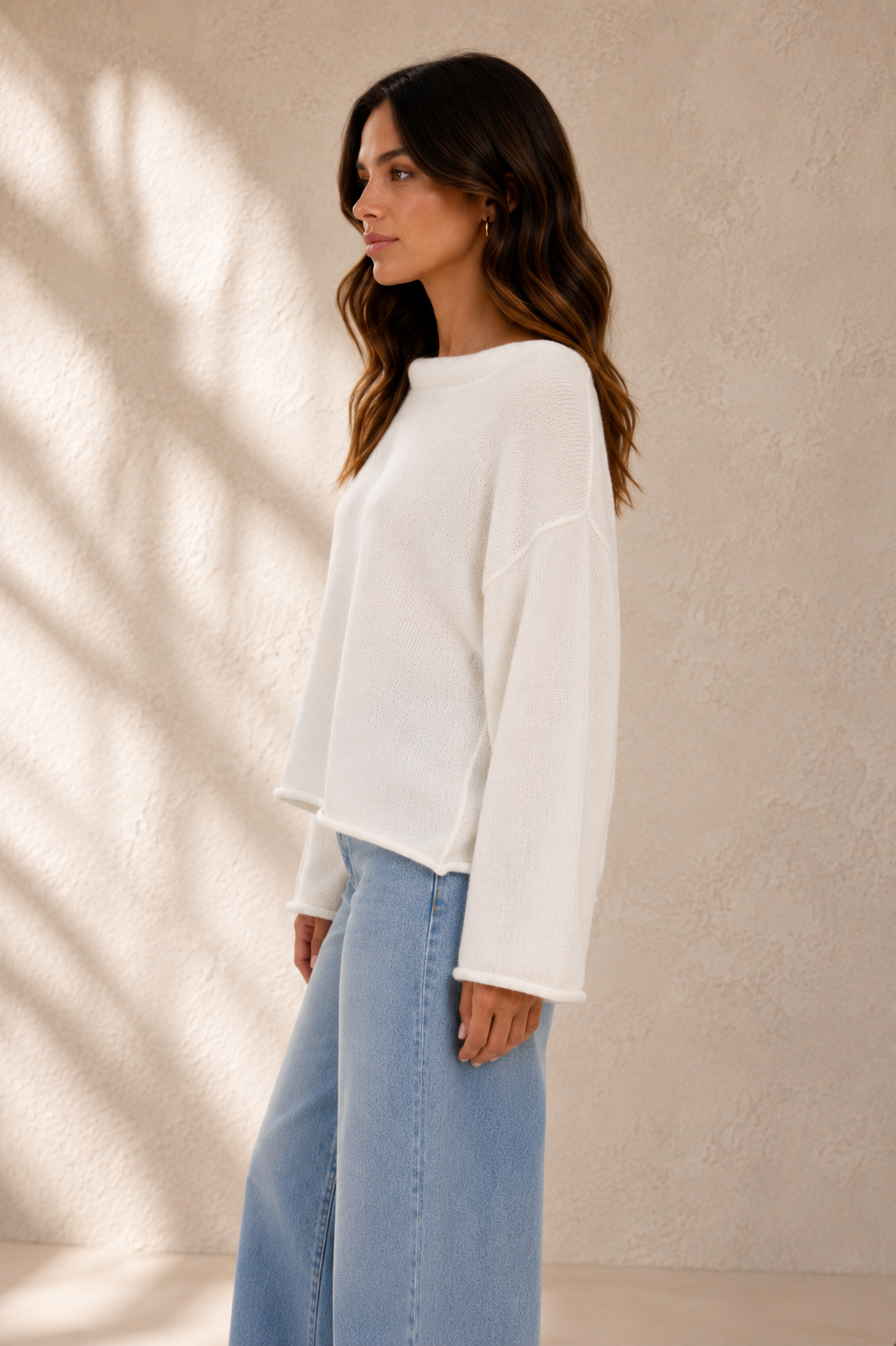 Ivory Drake Sweater - W1542