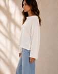 Ivory Drake Sweater - W1542