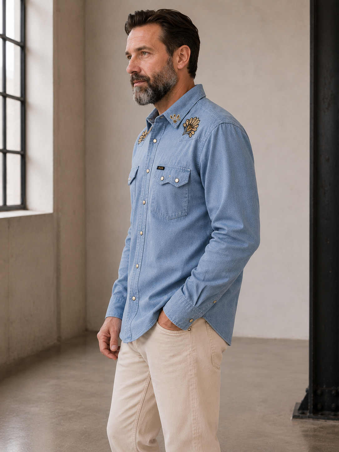 Fanned Crosscut Deluxe Longsleeve Flannel - 125826F