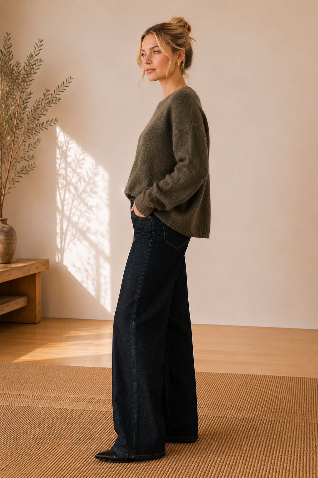 Kaki Brooks Sweater - CHM26760