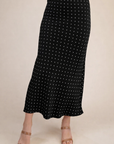 Black Dot Isa Midi Skirt
