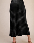 Black Dot Isa Midi Skirt