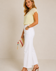 Celestial Yellow Natalie Sheer Bubble Top