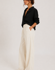 Clean Ivory Days End Linen Pant