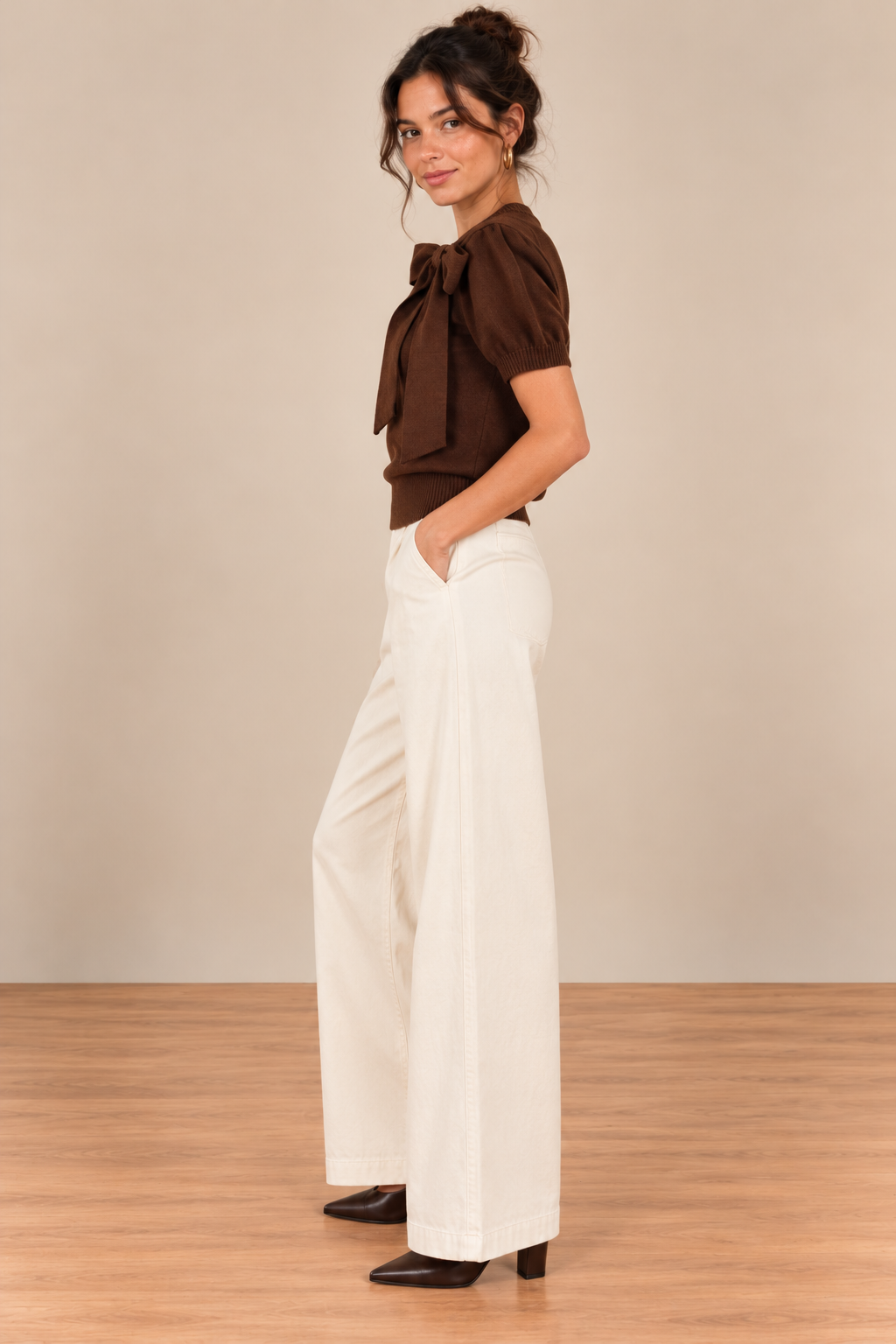 Brown Celine Top