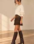 Coco Suede Mini Skirt