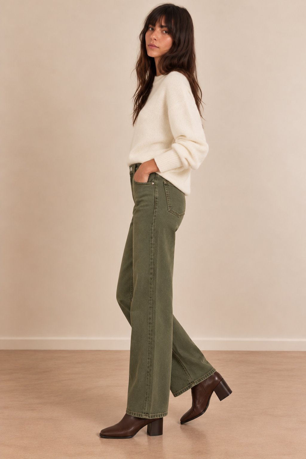 Juniper Green Meg Wide Leg