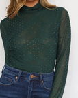 Hunter Green Sadie Top