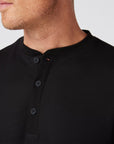 Black Solid Henderson ls Henley