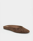 Eila Dark Brown Suede Flats