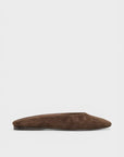Eila Dark Brown Suede Flats