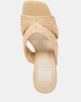 Light Natural Raffia GI Tel Heel