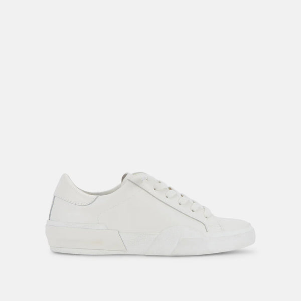 White Zina Recycled Leather Sneaker