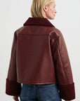 Maroon Shearling Dria