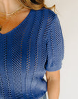 Victorian Blue Athalie Top