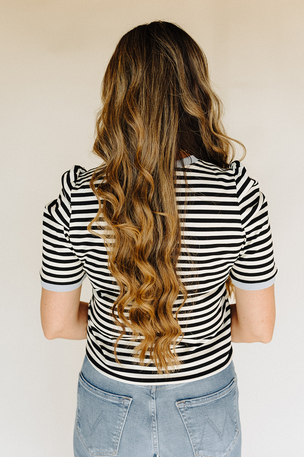 Black &amp; Cream Angela Top