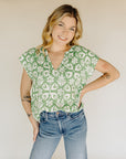 Juniper Green Indie Blouse