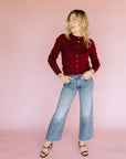 Burgundy Ada Cardigan