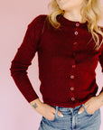 Burgundy Ada Cardigan