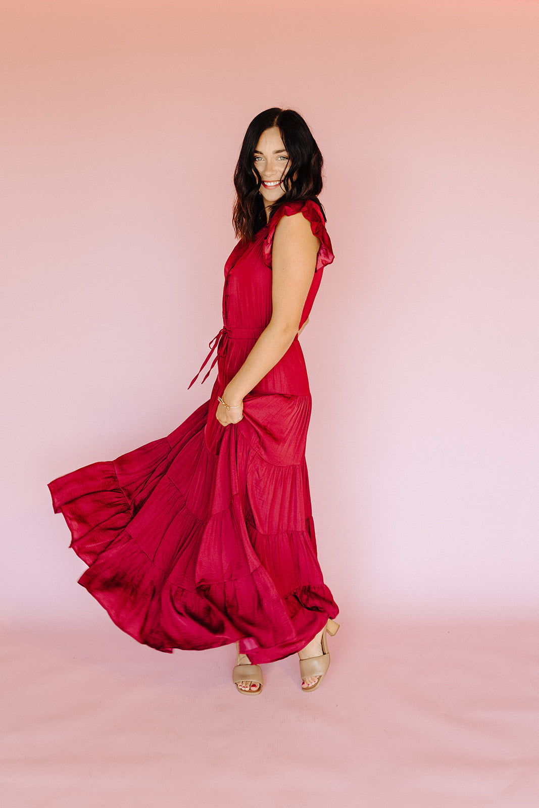 Fall Red Margaret Dress