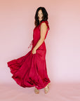 Fall Red Margaret Dress