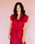 Fall Red Margaret Dress
