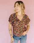 Ditsy Greenery Roden Blouse