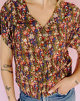 Ditsy Greenery Roden Blouse