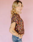 Ditsy Greenery Roden Blouse
