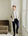 Dark Navy Como Reg Houndstooth Suit Pants