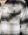 Dark Grey Check Overshirt