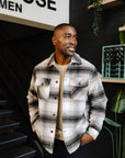 Dark Grey Check Overshirt