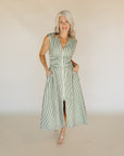 Clover Striped Maxi Dress