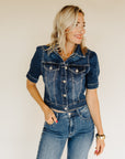 Dark Delaney Crop Jackets