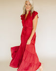 Fall Red Margaret Dress
