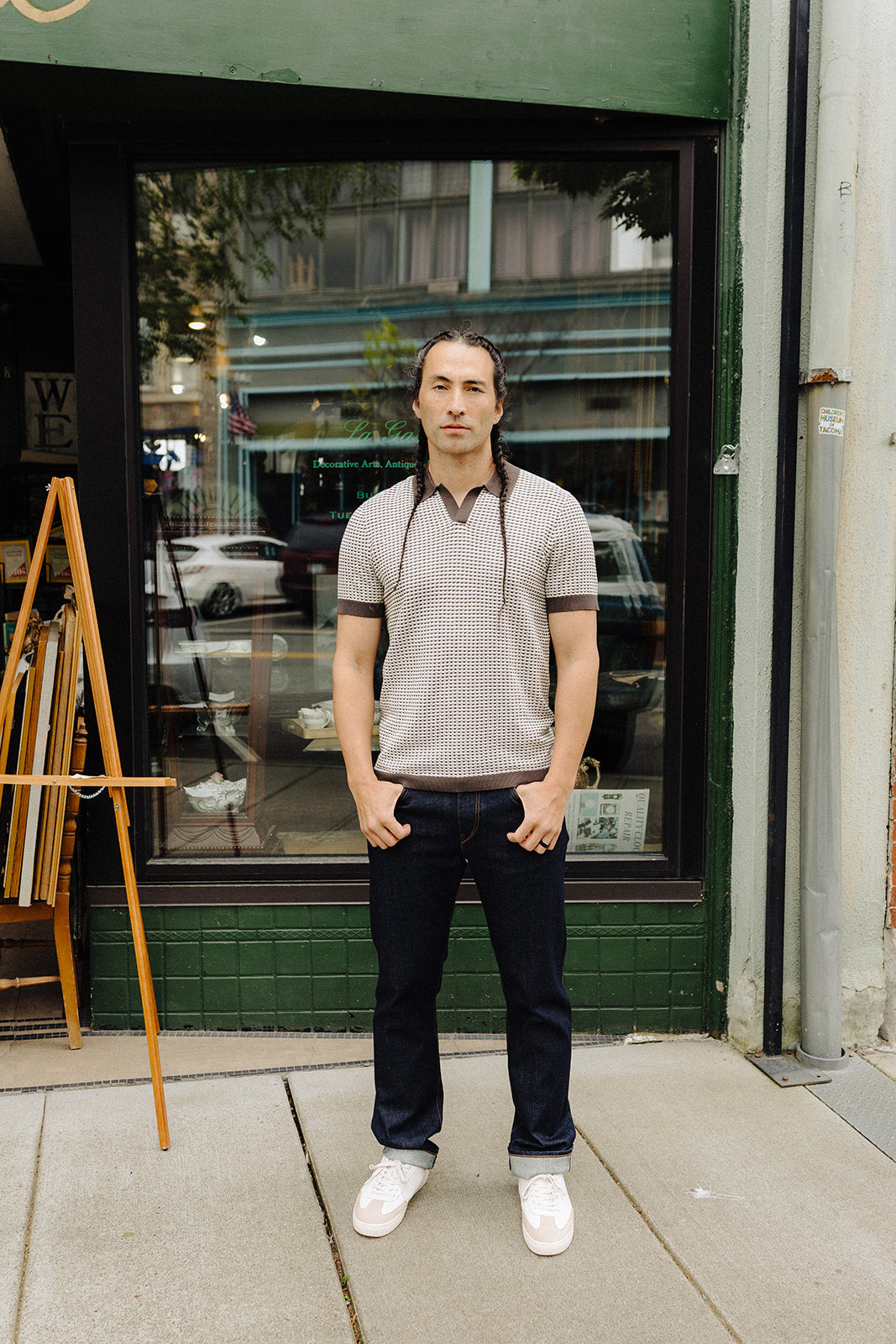 Olive Oat Ripple Hayden Shirt