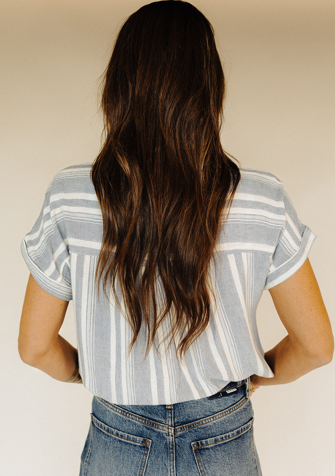 Ivory Blue Benny Shirt