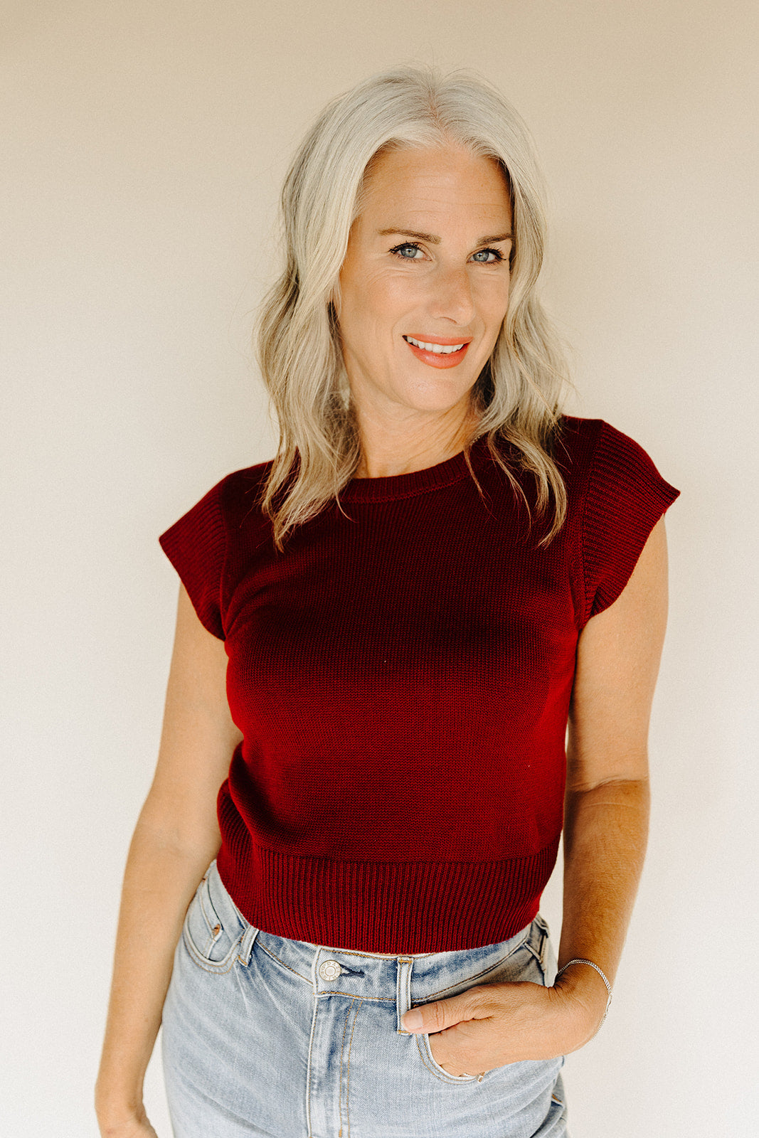 Garnet Eleanor Knit Top