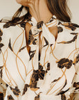 Cream Floral Echoes Of Romance Top