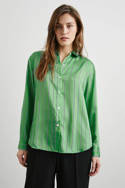 Basil Stripe Elias Button Up