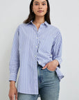 Mariner White Stripe Elsa Button Up