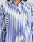 Mariner White Stripe Elsa Button Up