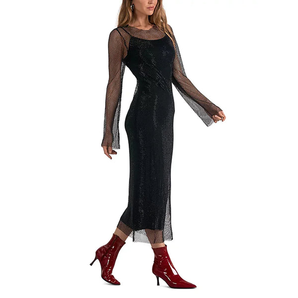 Black Mesh Rochelle Dress