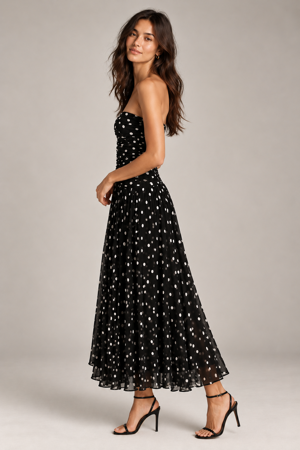 Black/Ivory Beverly Dress